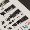 KELIK K72016 F-16I SUFA INTERIOR 3D DECALS FOR KINETIC KIT 1/72